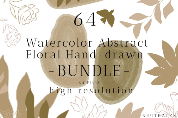 Download Abstract Shapes Floral Clipart Bundle - Floral Collection