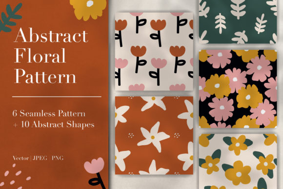 Download Abstract Floral Pattern &amp; Shapes - Floral Collection
