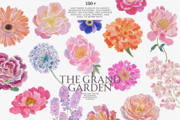 Download Watercolor Floral Clipart Bundle - Floral Collection