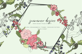 Download Hand Drawn Floral & Black Berry Clip Art - Floral Collection