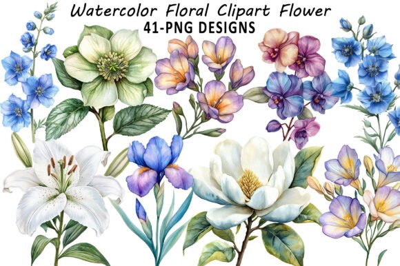 Download Watercolor Floral Clipart Flower - Floral Collection