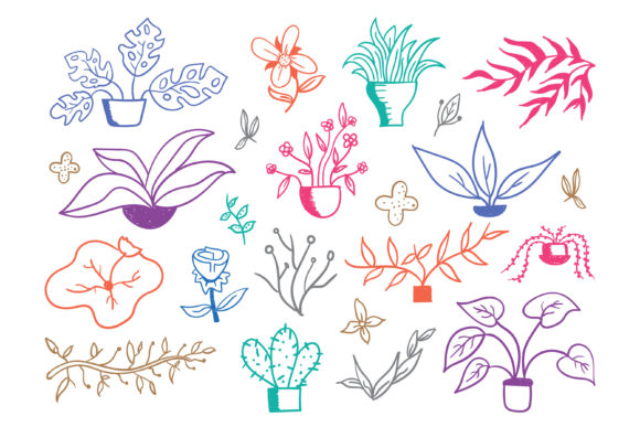 Download Hand Drawn Floral Doodles - Floral Collection