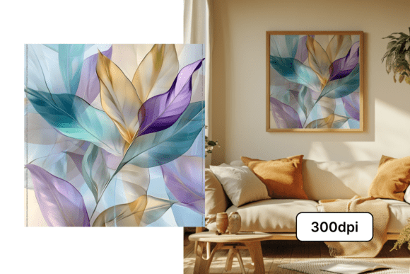 Download Abstract Floral Shapes - Dreamy Artwork - Floral Collection