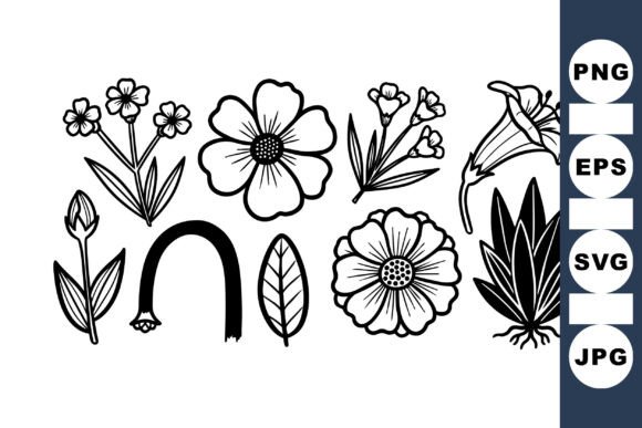 Download Hand Drawn Floral Vector Set - Floral Collection