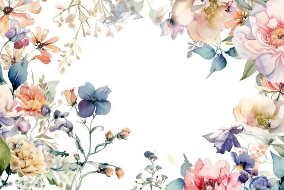 Download Floral Wedding Frame - Floral Collection