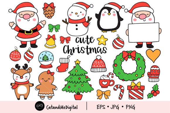 Download Cute Christmas Clipart' - Christmas clipart Collection