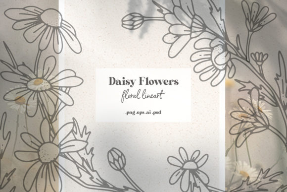 Download Daisy Flowers Floral Line Art - Floral Collection