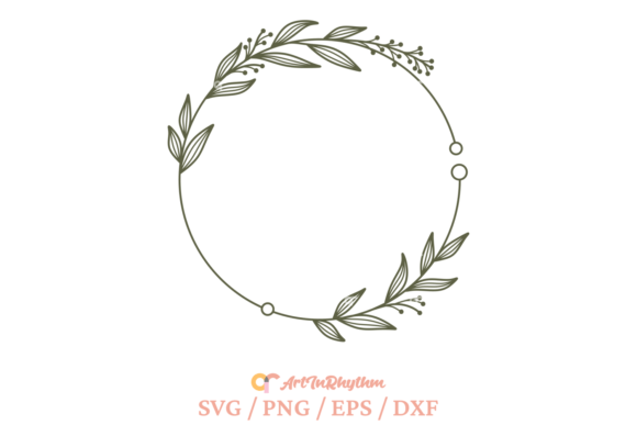Download Floral Wreath Svg, Circle Frame Svg - Floral Collection