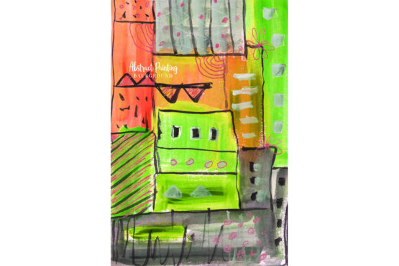 Download Building Abstract Painting Background - Premium Resources